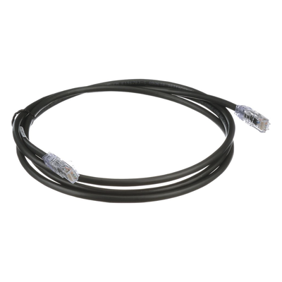 Cable de Parcheo UTP, Cat6A, 24 AWG, CM, Color Negro, 0.91 Metros (3 Pies) - Imagen 4