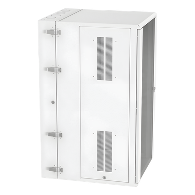 Gabinete PanZone de Montaje en Pared, de 19in, Puerta con Ventana de Seguridad, 26 UR, 762mm de Profundidad, Color Blanco - Imagen 5