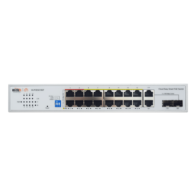 Switch PoE / Administración en la nube / Con 16 puertos 10/100 Mbps PoE af/at (Puertos 1-4: bt 90W) / 2 Puertos Uplink 10/100/1000 Mbps / 1 Puerto SFP Gigabit / Presupuesto 250 W / PoE hasta 250 metros / Soporta protocolo ONVIF - Imagen 5