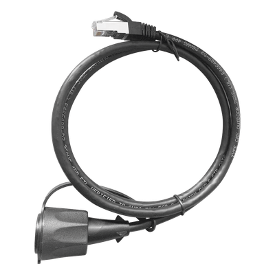 Cable de Parcheo Industrial Cat6 Blindado (FTP) con protección contra agua (IP67) en un extremo, 1 metro - Imagen 3