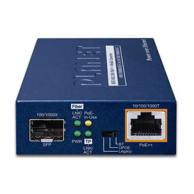 Convertidor de Medios PoE, 1 Puerto RJ45 Gigabit con Salida PoE 802.3af/at/bt (Hasta 60 W)/ 1 Puerto SFP 100/1000BASE-X - Imagen 3