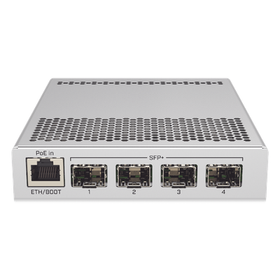 (CRS305-1G-4S+IN) Switch administrable Sistema Operativo Dual, puerto 1G Rj45, 4 puertos 10G SFP+ para Escritorio - Imagen 3
