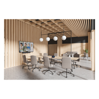 Barra de Videoconferencia Yealink A40 para Salas Medianas con Android Integrado Compatible con Teams Rooms, Zoom Rooms, RingCentral Rooms y BYOD- Incluye Control Remoto VCR11 - Imagen 4