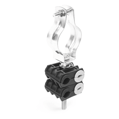 KIT de Dos Sujetadores de plastico para cuatro cables de 6 a 8 mm con todo y hardware de instalación en tubos de 1 1/4 in - Imagen 4