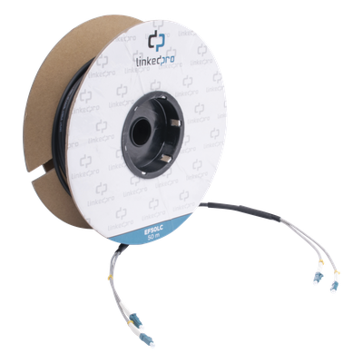 Carrete de Fibra Óptica Monomodo con Conectores LC-LC Duplex, Reforzada con Kevlar, de 50 Metros (164.04 Pies), Para Instalaciones Subterráneas por Tubería - Imagen 4