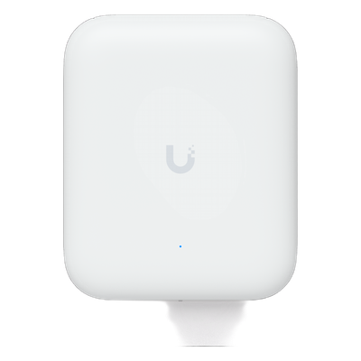 Access Point UniFi WiFi U7 Outdoor WiFi 7 802.11be Doble Banda, MU-MIMO 2x2 en Cada Banda, Puerto de 2.5 GbE, Antena Sectorial Integrada de 90° en 2.4 GHz y 45° en 5 GHz, Conectores para Antenas Omnidireccionales (incluidas), No Incluye Inyector P