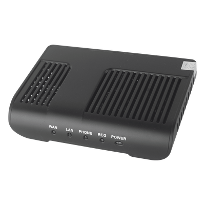 Adaptador de Teléfono Analógico (ATA)  con 1 puerto FXS y 1 puerto FXO de Supervivencia (Cuando No Hay Red VoIP)