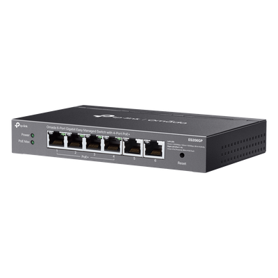 Switch Omada 6 Puertos Gigabit / 4 Puertos PoE+ 65W / Gestión Cloud SDN / Sin Ventiladores / QoS / VLAN / IGMP Snooping / 250 m PoE - Imagen 4