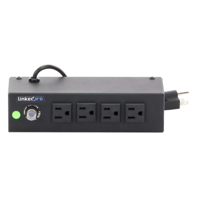 Tomacorriente de 4 Contactos (NEMA 5-15R) Voltaje Entrada/Salida: 120Vca/10A Max. Opción de Instalación en Escritorio o Pared