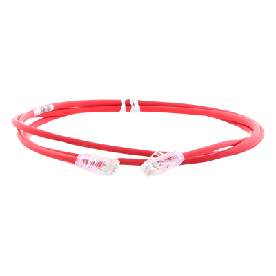 Cable de Parcheo UTP Cat6A, CM/LSZH, Diámetro Reducido (28AWG), Color Rojo, 1.52 Metros (5 Pies) - Imagen 4