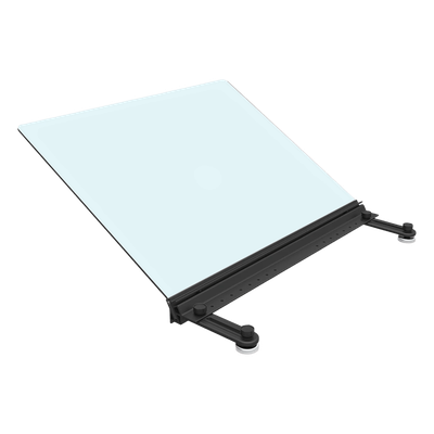 Deflector Superior Vertical para Rack Express, 10.90 x 23.60 x 22.50 pulgadas, Negro, Policarbonato PVC, Montaje Magnético, Configuración Pasillo Frío/Caliente, Paneles Transparentes