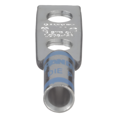 Zapata de compresión LCD6-14A-L para cal. 6 Awg, Doble barreno para tornillo prisionero de 1/4, Espaciado de orificio 16mm, 1 Pz - Imagen 4