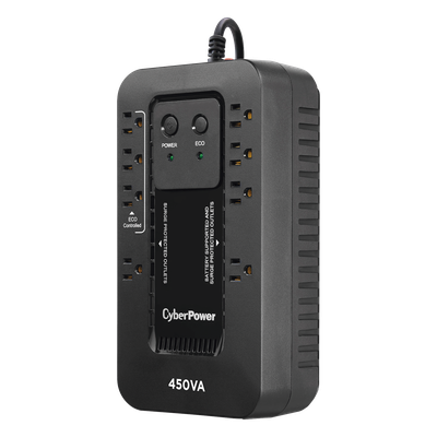 UPS de 450 VA/260 W, Topología Standby con Modo Ahorrador ECO, Entrada 120 Vca NEMA 5-15P, Con 8 Tomas NEMA 5-15R - Imagen 3
