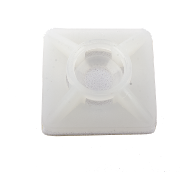 Base Autoadherible para Cinchos Práctica y Eficiente para la Organización y Fijación de Cables, Fabricada en Nylon Resistente y de Color Natural con una Medida de 19x19 mm, Paquete con 100 Piezas (4210-00001) - Imagen 10