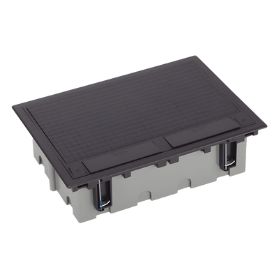 Caja Para Instalación en Piso Falso para Voz, Datos o Contactos Eléctricos / Capacidad para 6 Módulos / Espacio Embellecedor en la Tapa / Profundidad Ajustable de 90 a 120 mm (3.54 a 4.72 pulgadas) / Los Módulos se Adquieren Aparte / (SF610/14CY) - Imagen 3