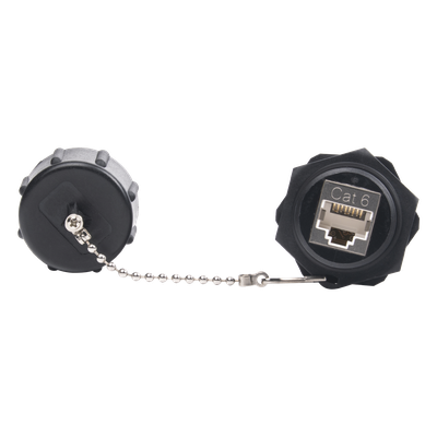Acoplador Industrial RJ45-RJ45 Categoría 6 Blindado IP67 (Waterproof)