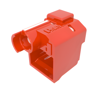 Kit de 100 Dispositivos Para Impedir Desconexión de Plug RJ45, Color Rojo, Incluye 5 Herramientas para Instalar/Retirar - Imagen 3