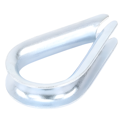 Cuello/ Guardacabo/ Rozadera para Cable de 1/4" de Acero Galv. por Inmersión. - Imagen 4