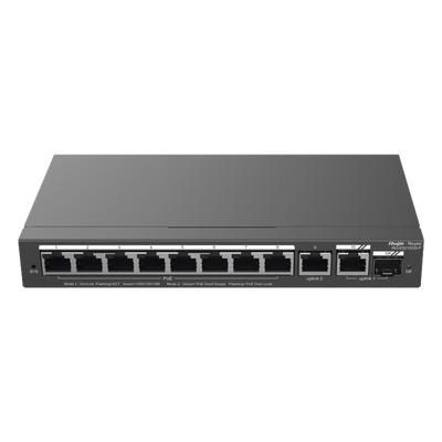 Switch Administrable con 8 puertos Gigabit PoE, 2 Uplinks Gigabit (1 SFP), gestión gratuita desde la nube - Imagen 3