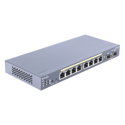 Switch PoE Administrable de 8 puertos Gigabit 802.3 af de 61.6 W y Controlador para 50 Puntos de Acceso Serie Neutron/EnTurbo. - Imagen 4