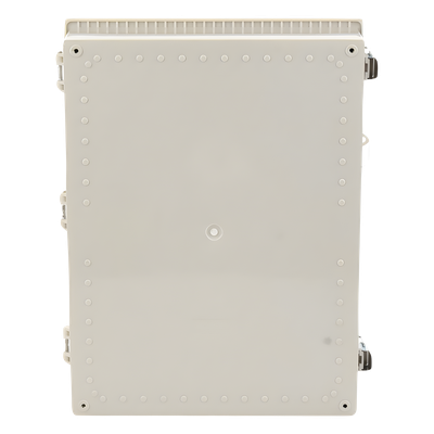 Gabinete Plástico ABS, Puerta Transparente, Uso en Intemperie (350 x 460 x 160 mm) Cierre por Broches Inoxidables y Permite Cerrado con Candado y Llave (Perno 5mm) No Incluido - Imagen 4