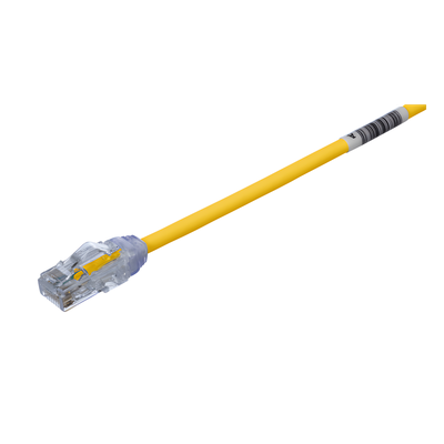 Cable de Parcheo UTP, Cat6A, 24 AWG, CM, Color Amarillo, 6.71 Metros (22 Pies)