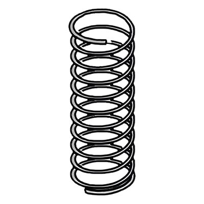 Resorte para barrera / Diámetro 4.5 mm / Longitud 400 mm / Constante elástica 0.135 / Compatible barrera FAAC 620