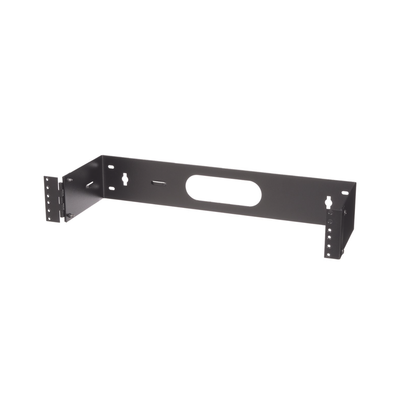 Rack Abierto de Instalación en Pared con Bisagras, Profundidad de 159 mm, 19 in de Ancho, 2 UR, Color Negro - Imagen 4