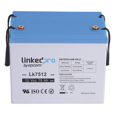 Batería de respaldo 12 V | 75 Ah | AGM | Especial para equipo electrónico | UPS | Sistemas de Emergencia | Aplicaciones Fotovoltaicas | Terminales T3 - Imagen 3
