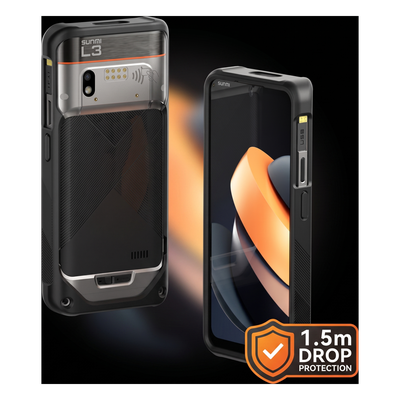 Funda Protectora / Silicona Reforzada / Protección 1.5 m (4.9 ft) / SUNMI L3 / Acceso Completo / Negro - Imagen 4