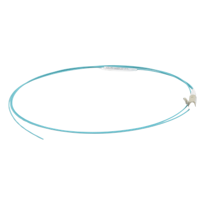 Pigtail de Fibra Óptica LC Simplex, Multimodo OM4 XGLO 50/125, OFNR, Color Aqua, 1 Metro (3.28 Pies) - Imagen 4
