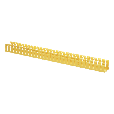 Canaleta Ranurada de PVC sin Tapa, Tipo H (Tapa Abisagrada), 2 in de Ancho, 2 in de Alto y 1828.8 mm de Largo, Color Amarillo - Imagen 4