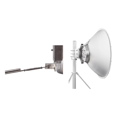 Antena parabólica 4 ft para radio B11, ganancia de  41 dBi, conector guía de onda, 10.1-11.7 GHz, 1.2 m, incluye montaje JRZ1200-ADJUSTABLE