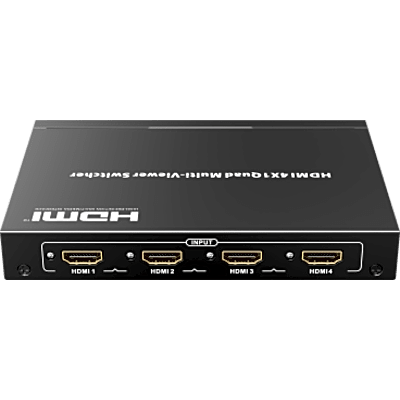 MATRICIAL DE VIDEO HDMI 4X1 (Divisor) | 4 Entradas a 1 Salida HDMI | 1080p @ 60Hz | Diferentes modos de Display | Pantalla completa, Modo Dual, Modo Quad | Conmutación por Botón o Control Remoto | Botón de Control de audio - Imagen 9
