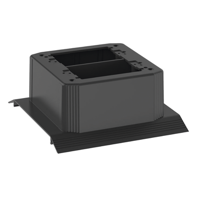Caja de Conexión Doble, Para Uso con Canaleta de Piso AFR4BCBL6, Material PVC Rígido, Color Negro - Imagen 4