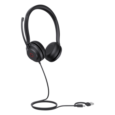 Yealink UH35 Dual, versión Microsoft Teams, cancelación de ruido USB-C/A con indicador de ocupado