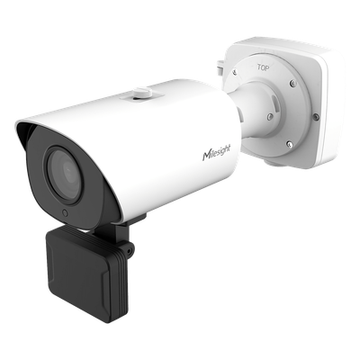 Cámara LPR 4MP / Sensor CMOS 1/1.8" / Zoom Óptico 4X 8-32mm / IR 50 mts (164 ft) / ANPR hasta 40 mts / Cobertura 2 carriles / IP67 IK10 / PoE+ / H.265