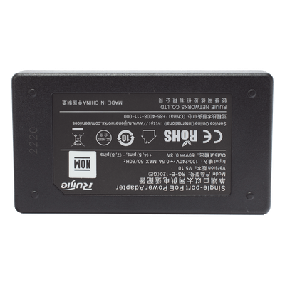 Inyector PoE / 802.3af 15W (50V 0.3A) / 2 Puertos Gigabit / Entrada Universal 100-240V AC / Conector IEC 60320 C5 / Detección Inteligente PD - Imagen 7