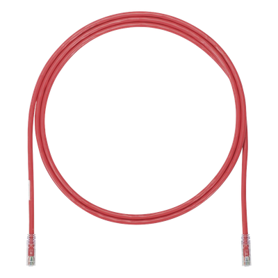 Cable de Parcheo UTP, Cat6A, 24 AWG, CM, Color Rojo, 0.91 Metros (3 Pies)