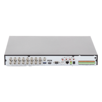 (ACUSENSE / Evita Falsas Alarmas) DVR 4K / 16 Canales TURBOHD + 16 Canales IP / 2 Bahía de Disco Duro / Audio por Coaxitron / Salida de Vídeo en 4K - Imagen 5