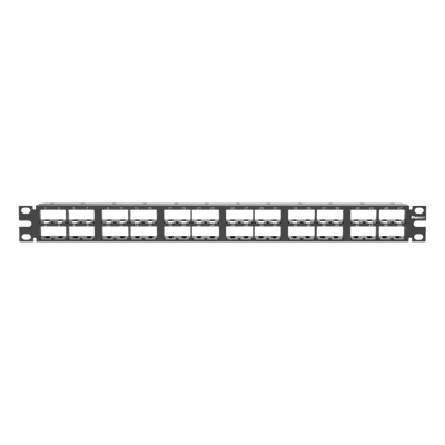 Panel de Parcheo Modular Mini-Com (Sin Conectores), Plano, Sin Blindaje, Alta Densidad, Números Pre-impresos, de 48 Puertos, 1 UR