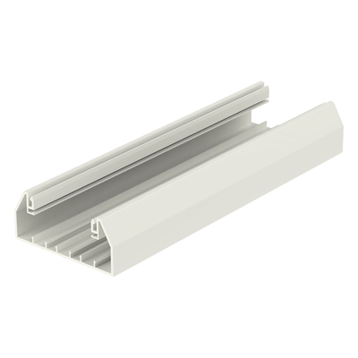 Base para canaleta T-70, de PVC rígido, con orificios perforados para montaje, 103.3 x 44.9 x 2400 mm, Color Blanco Mate - Imagen 4