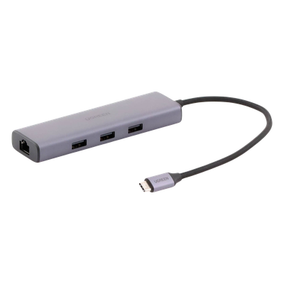 HUB USB-C (Docking Revodok) 6 en 1 | 3 Puertos USB-A 3.0 (5 Gbps) | USB-C PD 100W | HDMI 4K@30Hz | Entrada 1 RJ45 (Gigabit Ethernet) | Chip de Última Generación | Potente Disipación de Calor | Caja de Aluminio. - Imagen 3