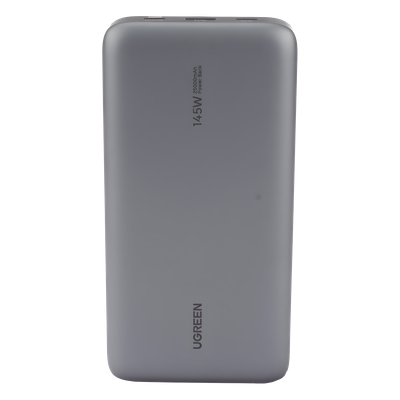 Power Bank de 25000mAh | 3 Salidas 145W Max. | USB-A + 2 USB-C | PD 3.0, QC3.0 | FCP | SCP | Pantalla Inteligente | Carcasa Ignifuga | Color Gris | Incluye Cable USB de 50cm | Carga tu Laptop de Manera Segura. - Imagen 3
