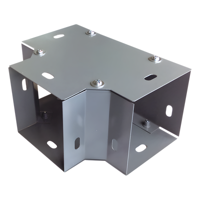 Derivación "T" horizontal 100 x 100 mm (3.94 x 3.94 pulg.), fabricado en lámina de acero al carbón