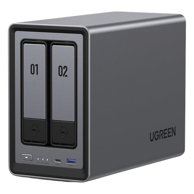 NASync DXP2800 | SO UGOS Pro |  Intel N100 12th Gen Intel® 4 Core™ | 2 Bahías SATA hasta 48TB | 2-Bahias (M.2 NVMe) hasta 16TB | 8GB DDR5 (Exp. a 16GB) | Ethernet 2.5G  | HDMI 4K | 2* USB2.0 | 1*USB 3.2Gen | 1* USB 3.2Gen2 | 1*USB-C 3.2Ge