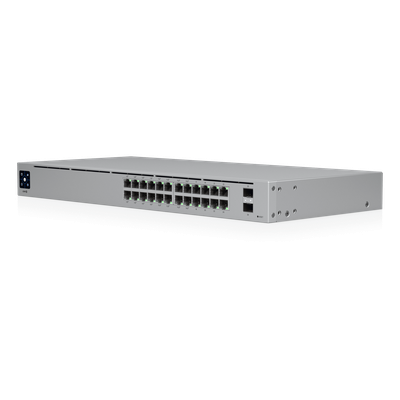 Switch UniFi Capa 2 / 24 Puertos Gigabit / 16 Puertos PoE+ 802.3af/at / 95W Total / 2 Puertos SFP 1G / Pantalla LCM / Sin Ventilador - Imagen 6