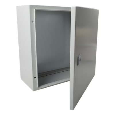 Gabinete de Acero IP66 Uso en Intemperie (250 x 300 x 150 mm) con Placa Trasera Interior Metálica y Compuerta Inferior Atornillable (Incluye Chapa y Llave T). - Imagen 4