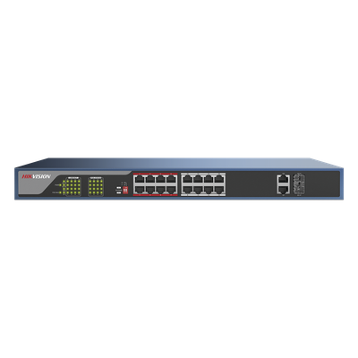 Switch PoE 250 Metros Larga Distancia / 16 Puertos 802.3at (30 W) 100 Mbps + 2 Puertos Gigabit + 2 Puertos SFP - Imagen 3