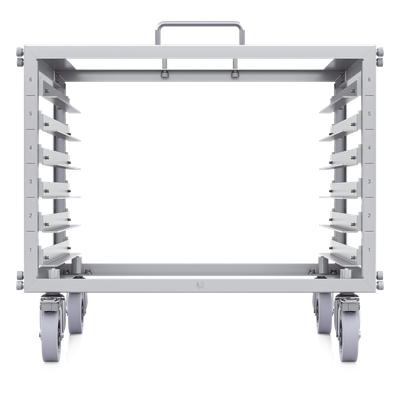 Rack Abierto 6U Compacto y Apilable sin Herramientas para Equipos UniFi, Ensamblaje Toolless, Ruedas con Seguro y Expansión a 12U con Kit de Apilado - Imagen 4
